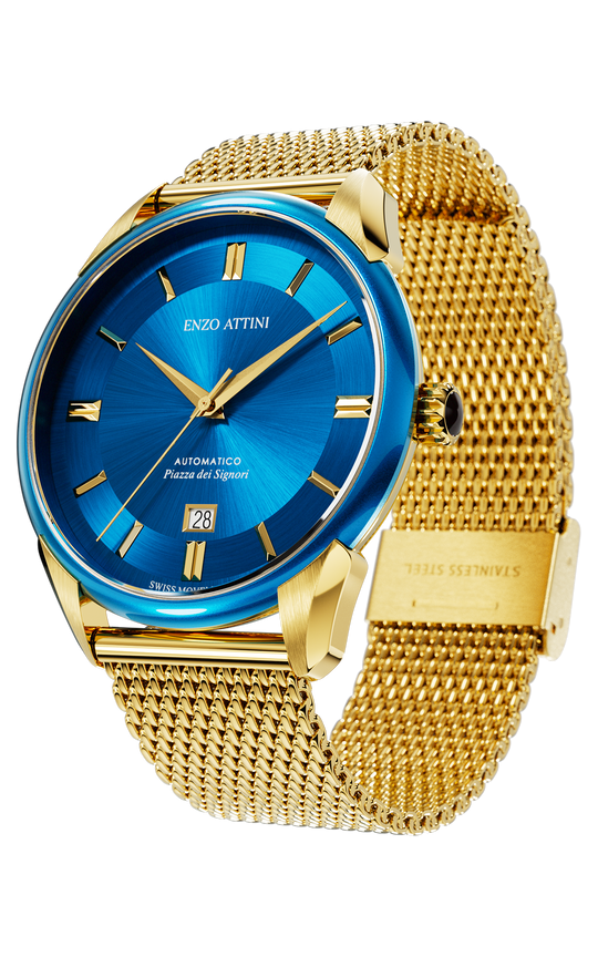 "Piazza dei Signori" Automatic - Mesh Strap / Swiss Movement.