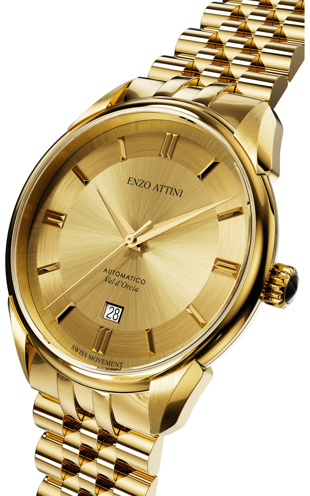 Val d'Orcia Automatic - President Bracelet  / Swiss Movement.