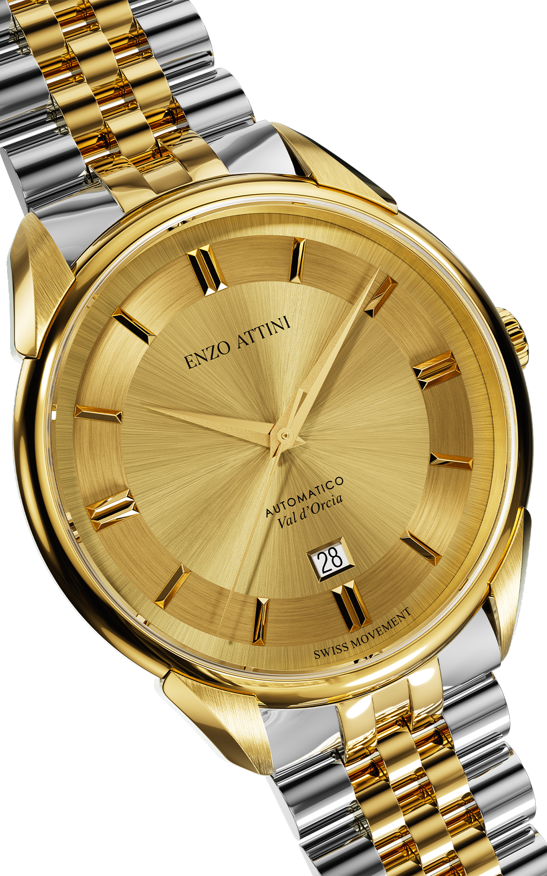 Val d'Orcia Automatic - President Bracelet  / Swiss Movement.