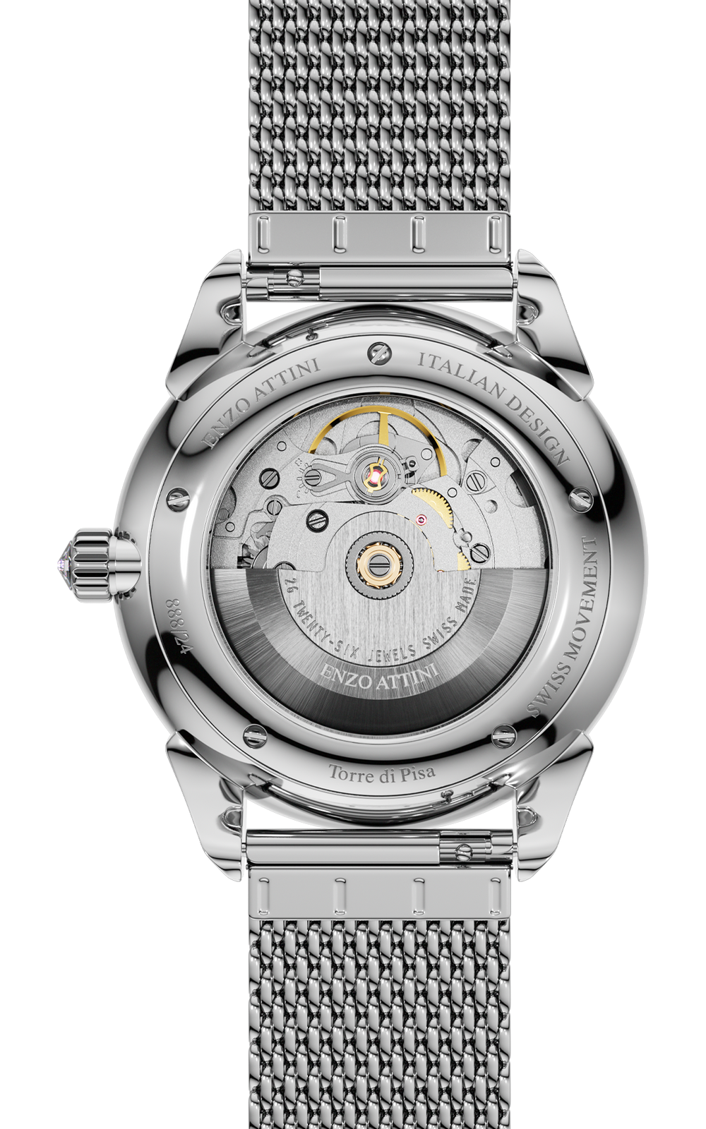 "Torre di Pisa" Automatic - Mesh Strap / Swiss Movement