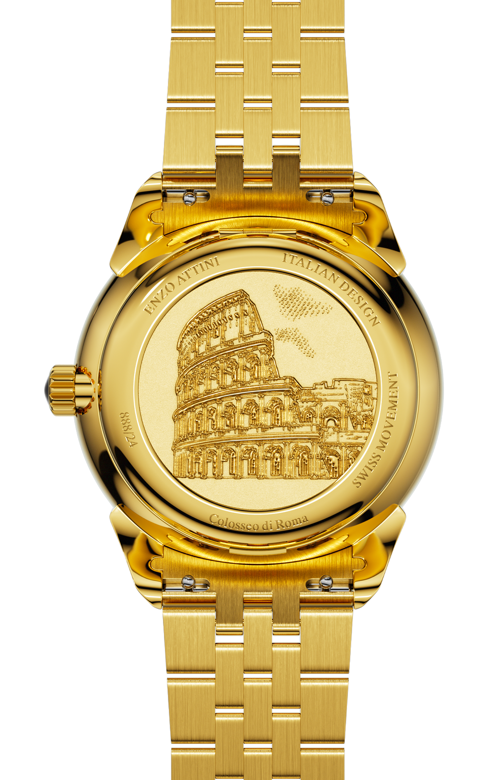 "Colosseo di Roma" Automatic  - President Bracelet  / Swiss Movement.