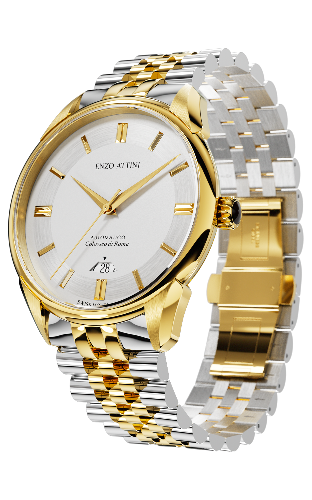 "Colosseo di Roma" Automatic  - President Bracelet  / Swiss Movement.