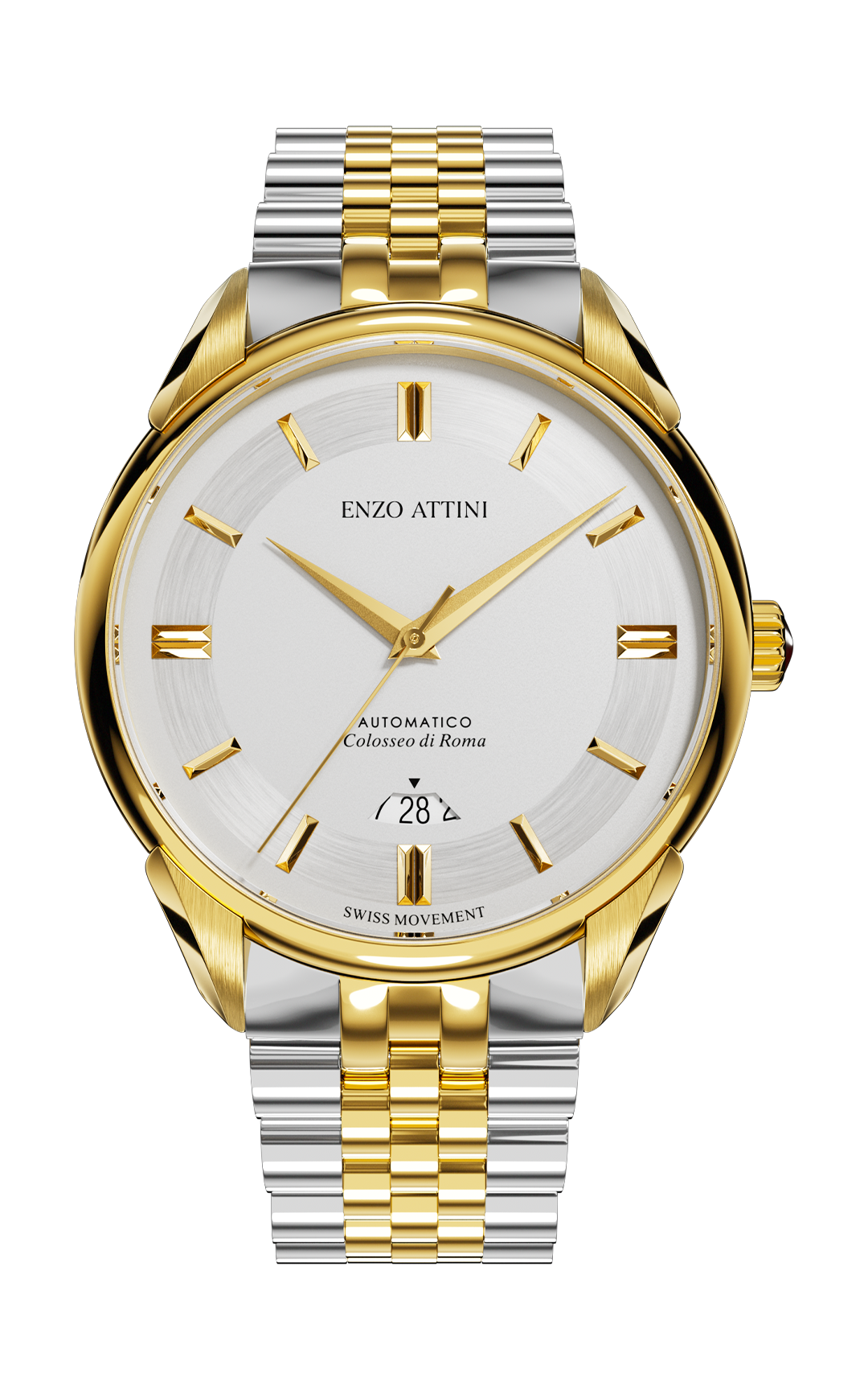 "Colosseo di Roma" Automatic  - President Bracelet  / Swiss Movement.
