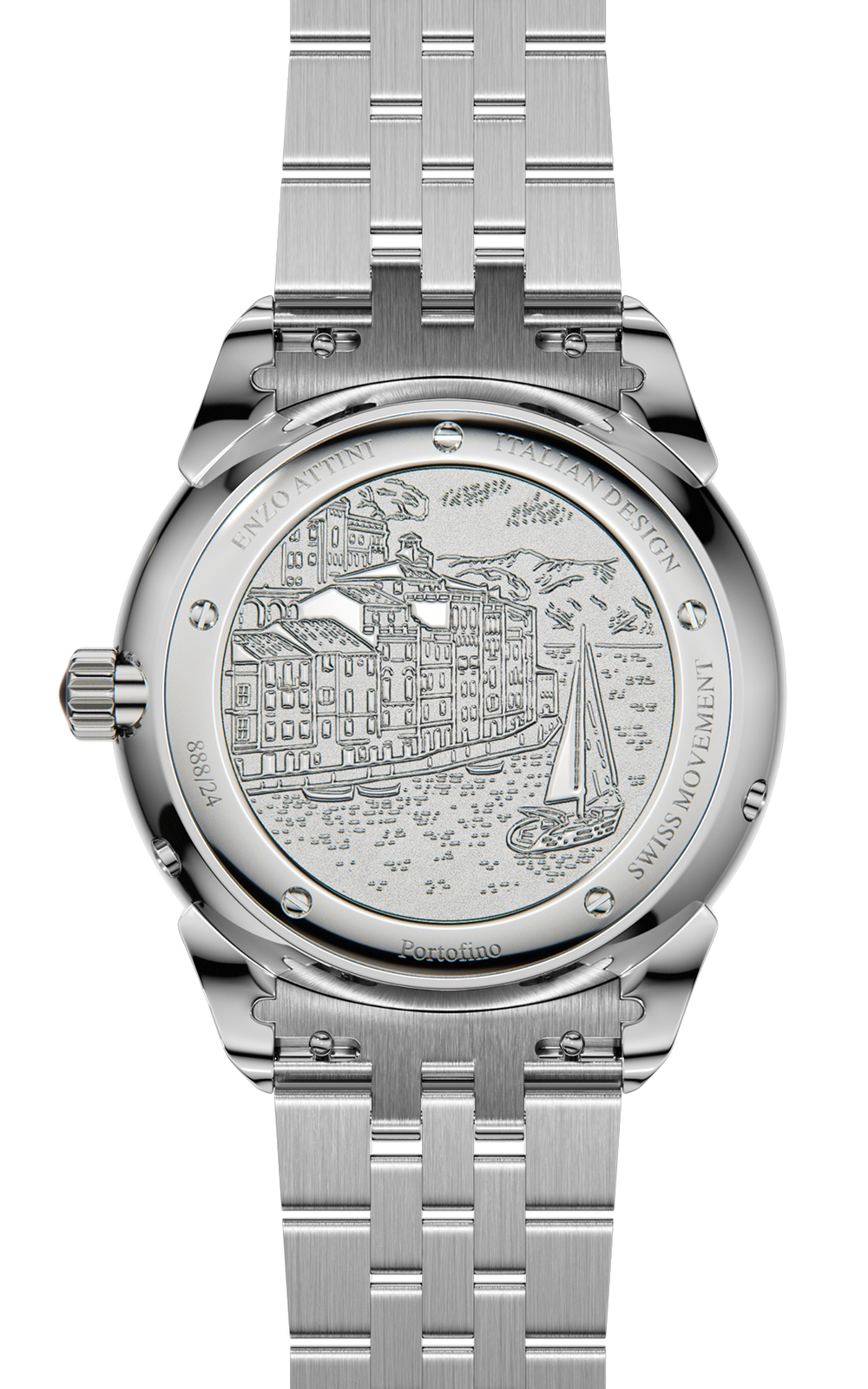 Portofino ll / President Bracelet, Silver Color, Swiss Movement.