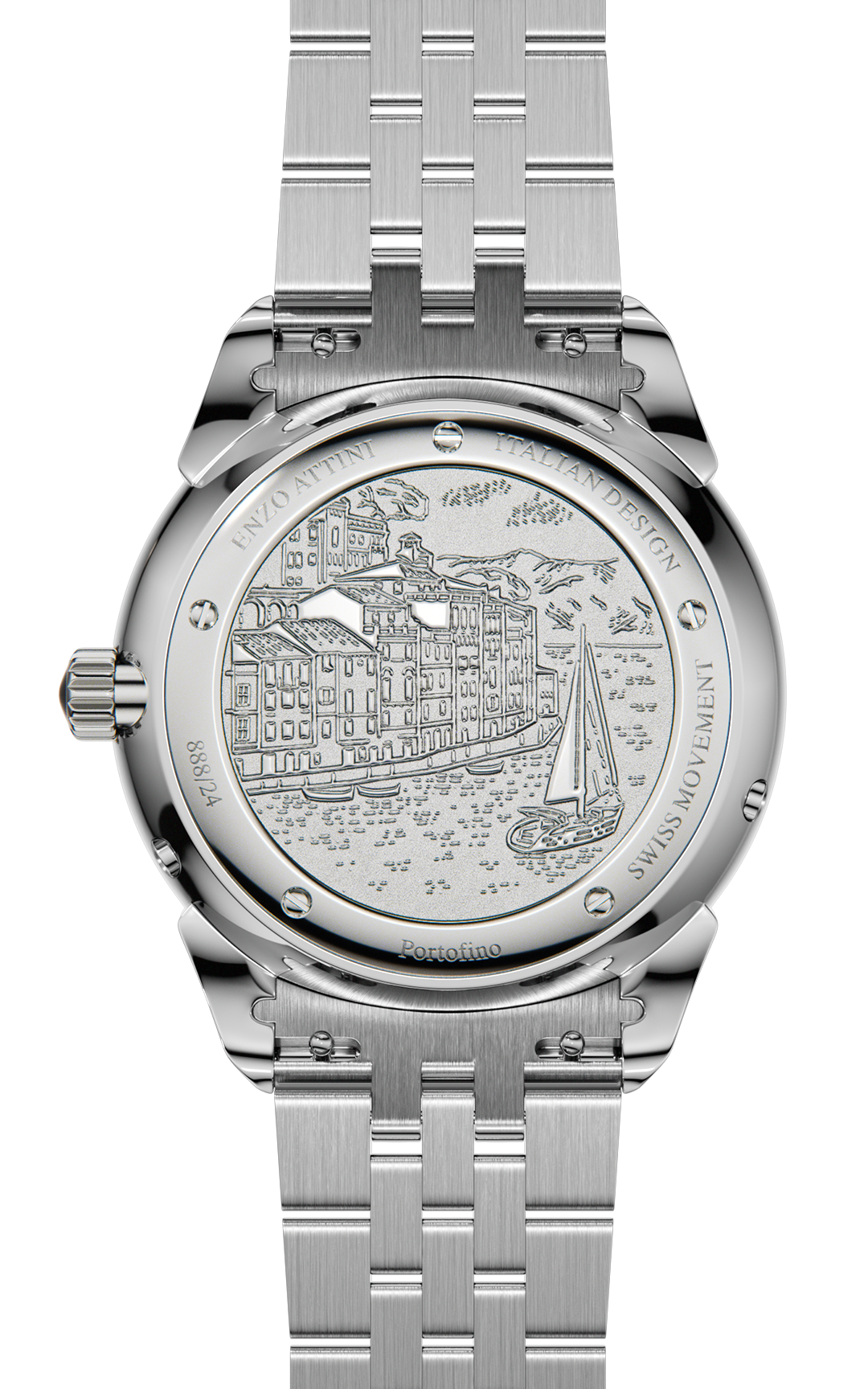 Portofino ll / President Bracelet, Silver Color, Swiss Movement