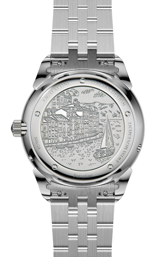 Portofino ll / President Bracelet, Silver Color, Swiss Movement