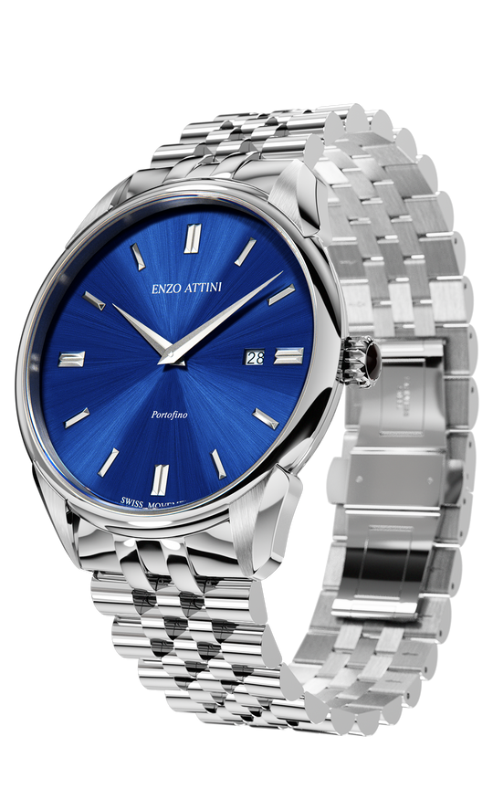 Portofino ll / President Bracelet, Silver Color, Swiss Movement