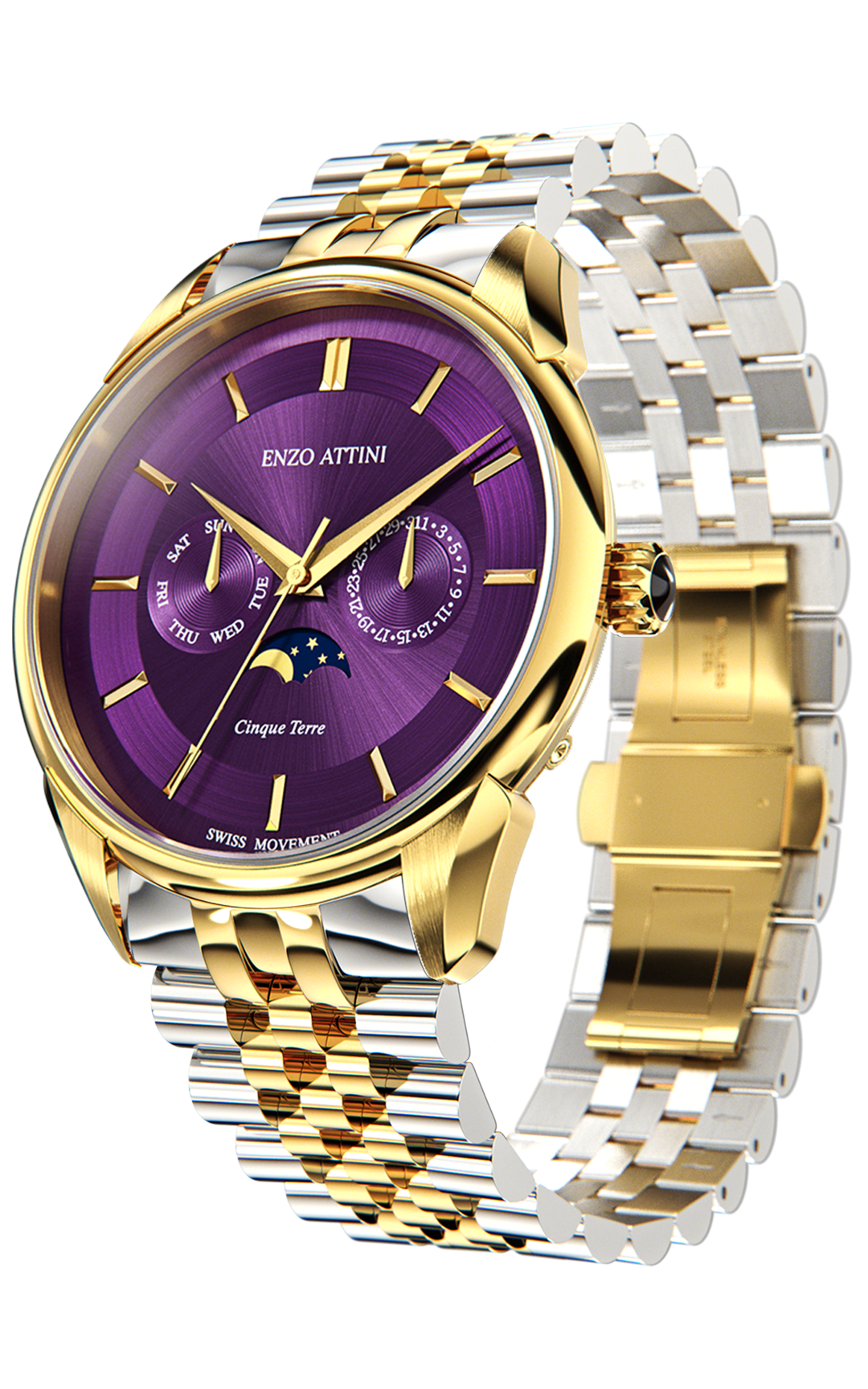 Cinque Terre - President Bracelet / Swiss Movement.