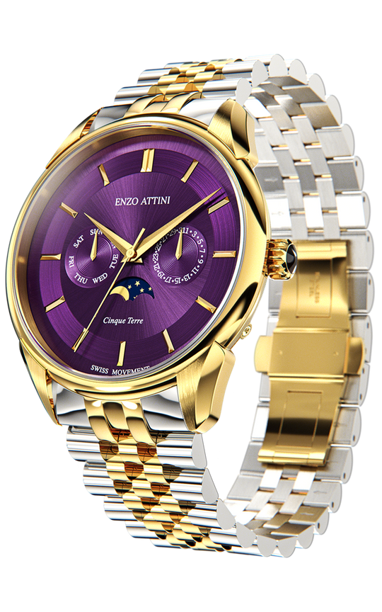 Cinque Terre - President Bracelet / Swiss Movement.