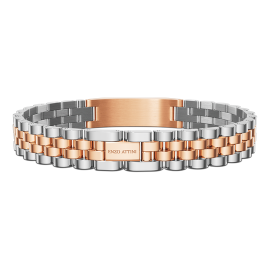 Romeo e Giulietta  - President Bracelet / Color Silver & Rose Gold