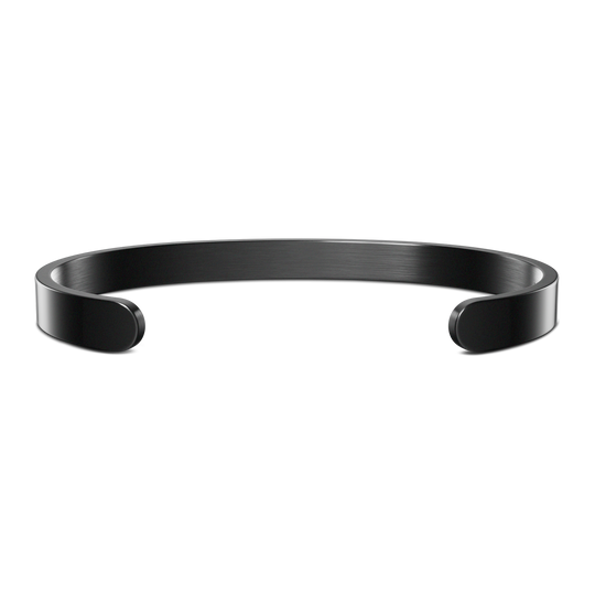 "Byzylykë Çifti – 2 Byzylykë minimalist / Silver + Black"