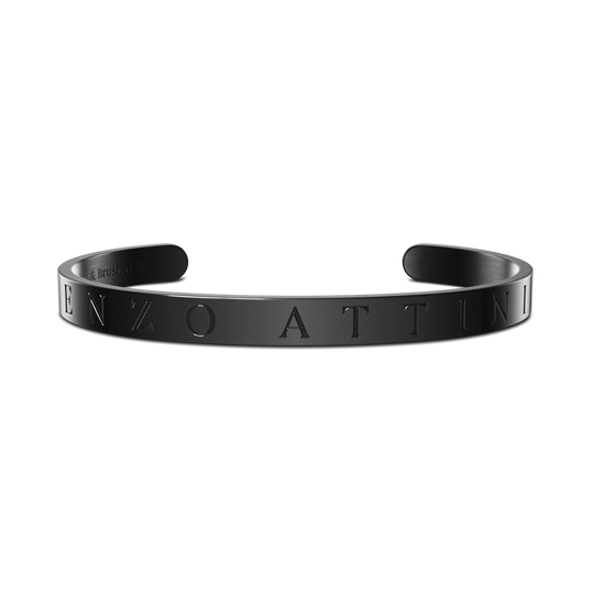 "Byzylykë Çifti – 2 Byzylykë minimalist / Silver + Black"