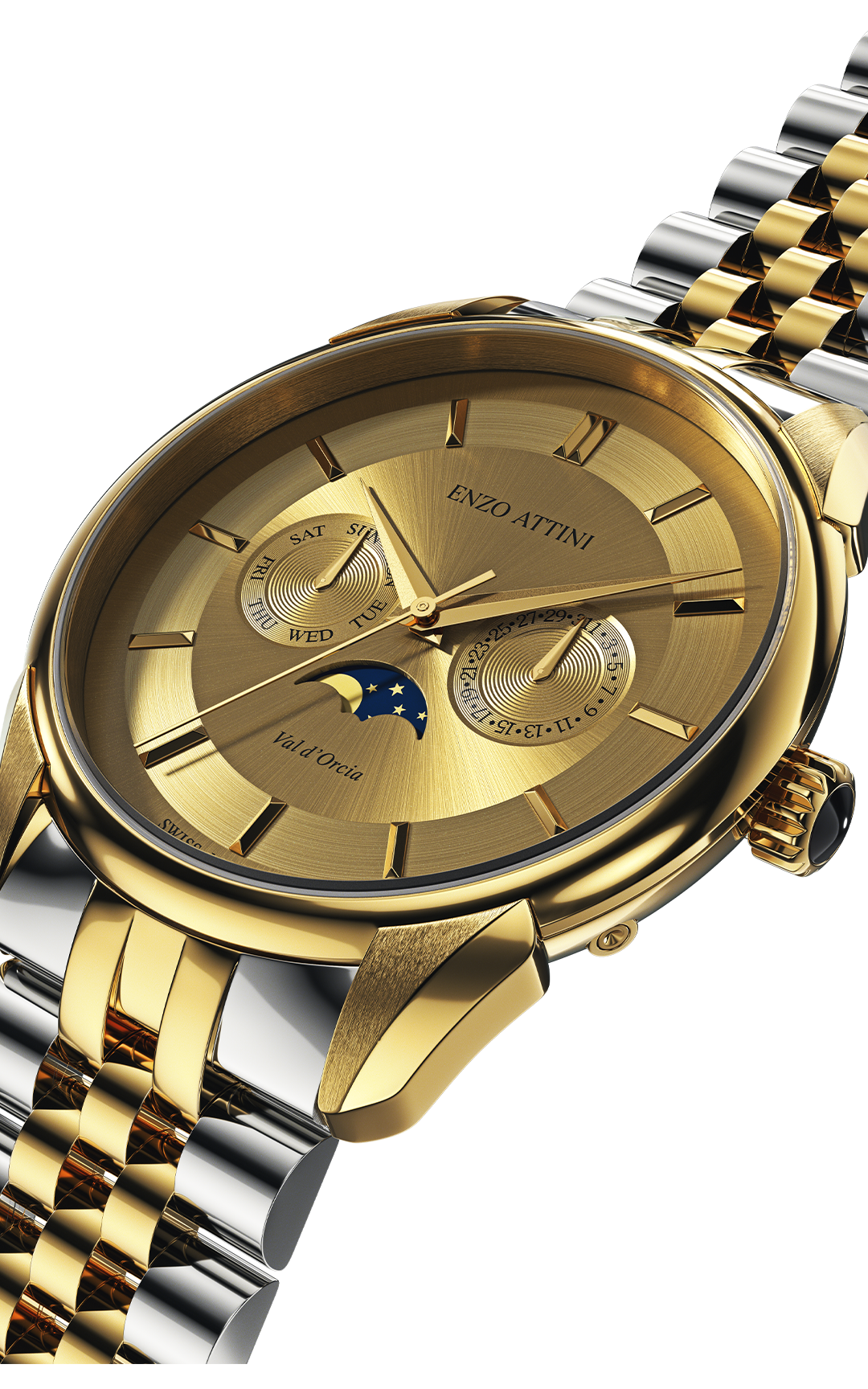 New Val d'Orcia - President Bracelet / Swiss Movement.