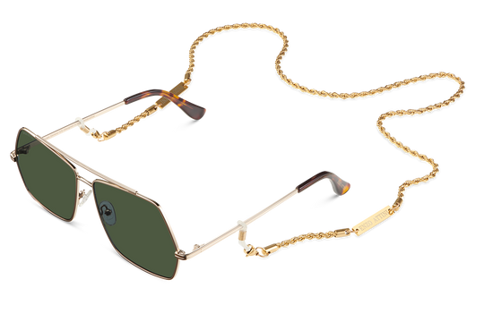 Syze Enzo Attini - Lake Geneva / Tortoise & Gold Color + Green Lens - Për meshkuj