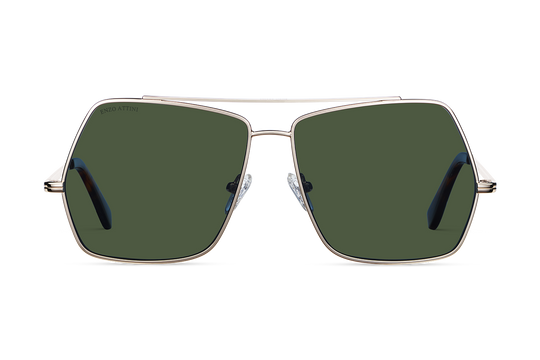 Syze Enzo Attini - Lake Geneva / Tortoise & Gold Color + Green Lens - Për meshkuj
