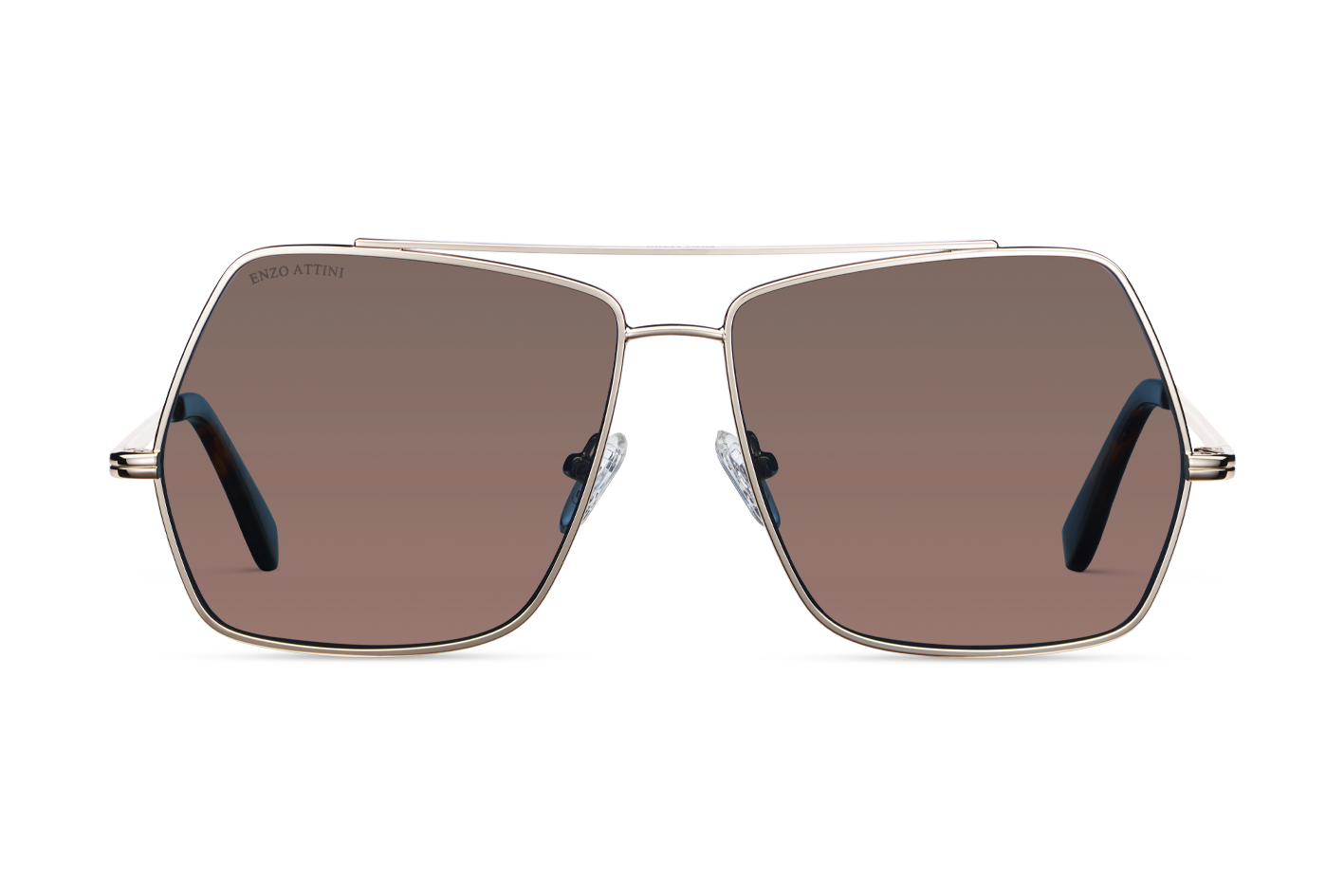 Lake Geneva / Tortoise & Gold Color + Brown Lens. - Enzo Attini