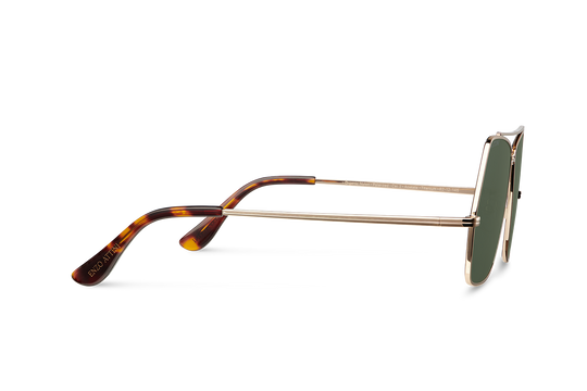 Syze Enzo Attini - Lake Geneva / Tortoise & Gold Color + Green Lens - Për meshkuj