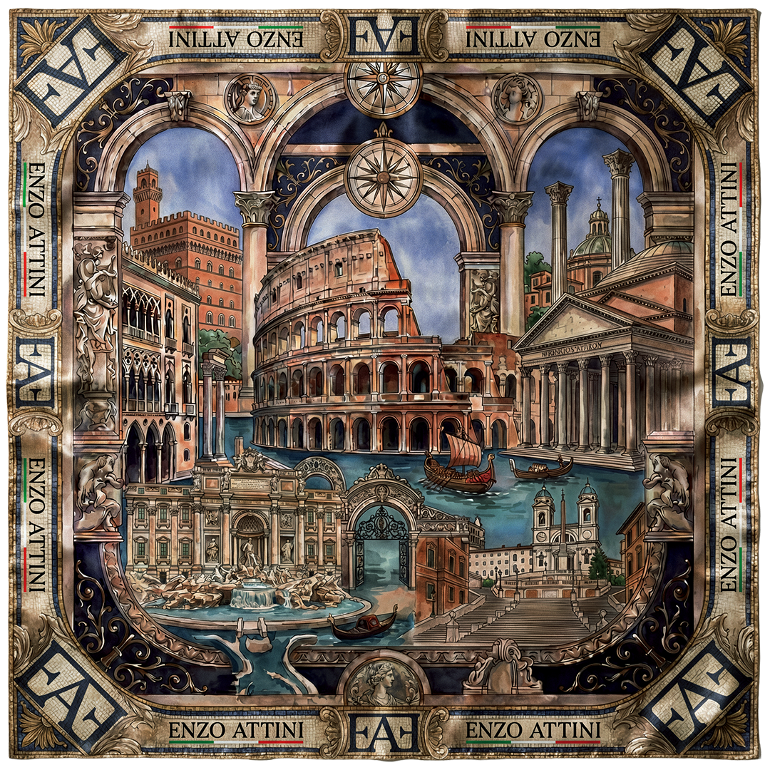 Anima d'Italia - Silk Scarf