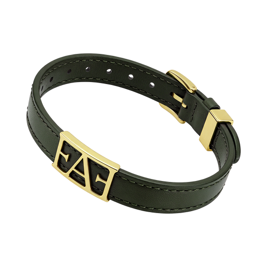 Byzylyk Enzo Attini - Statement Leather / Green Color.