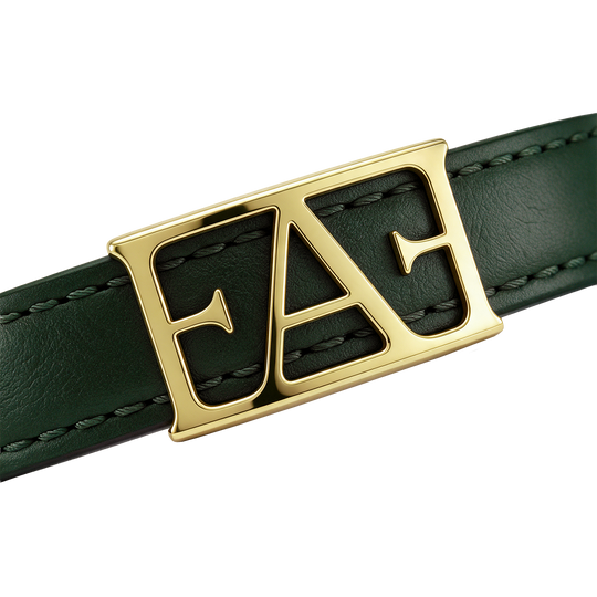 Byzylyk Enzo Attini - Statement Leather / Green Color.