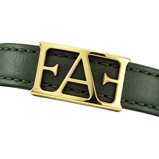 Byzylyk Enzo Attini - Statement Leather / Green Color