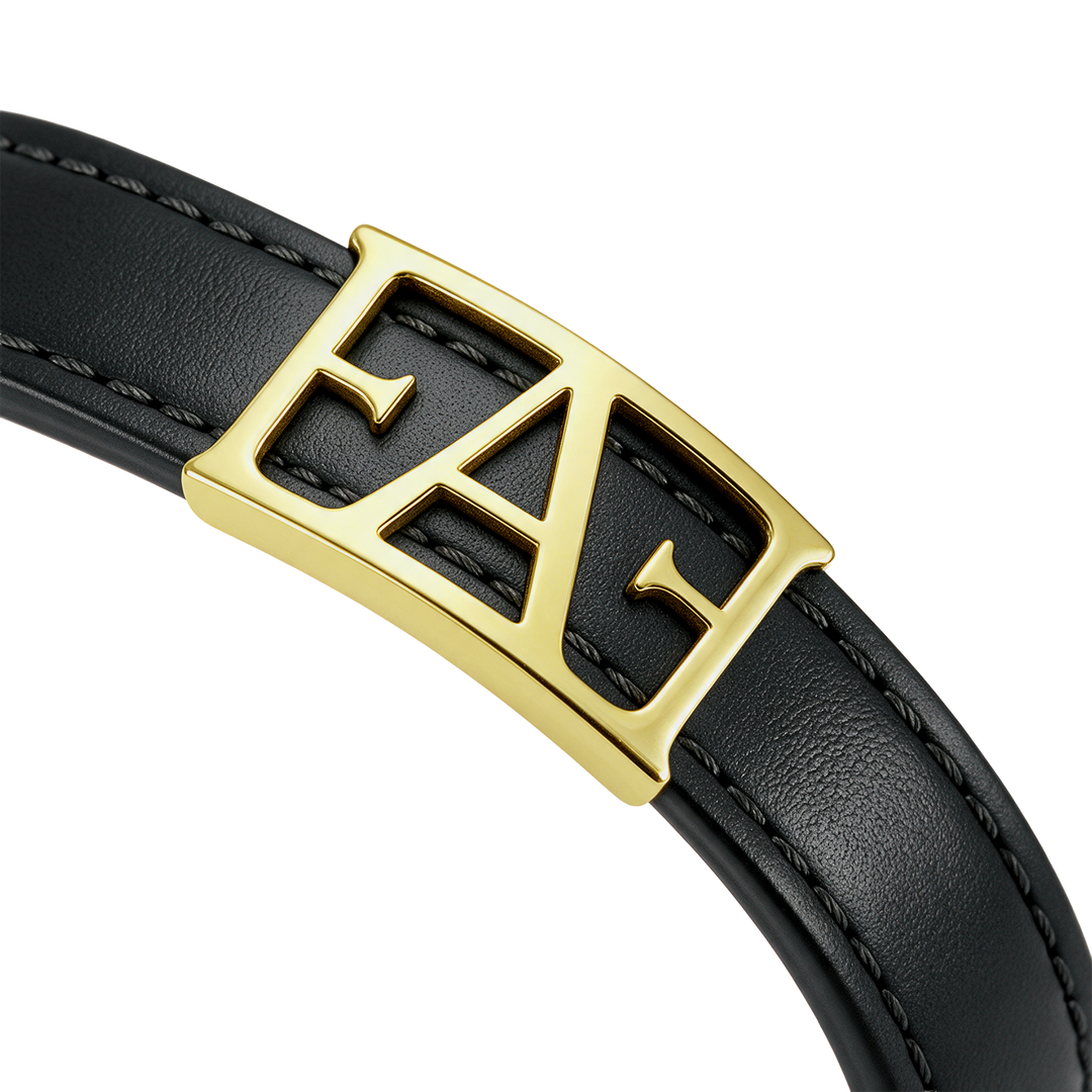 Byzylyk Enzo Attini - Statement Leather / Black Color.