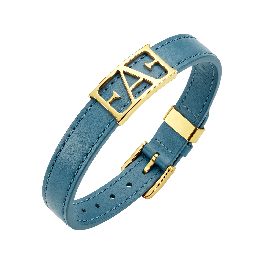 Byzylyk Enzo Attini - Statement Leather / Blue Color.