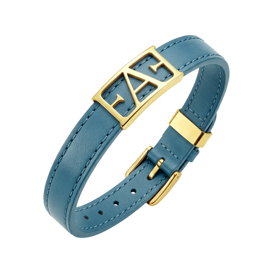 Byzylyk Enzo Attini - Statement Leather / Blue Color.