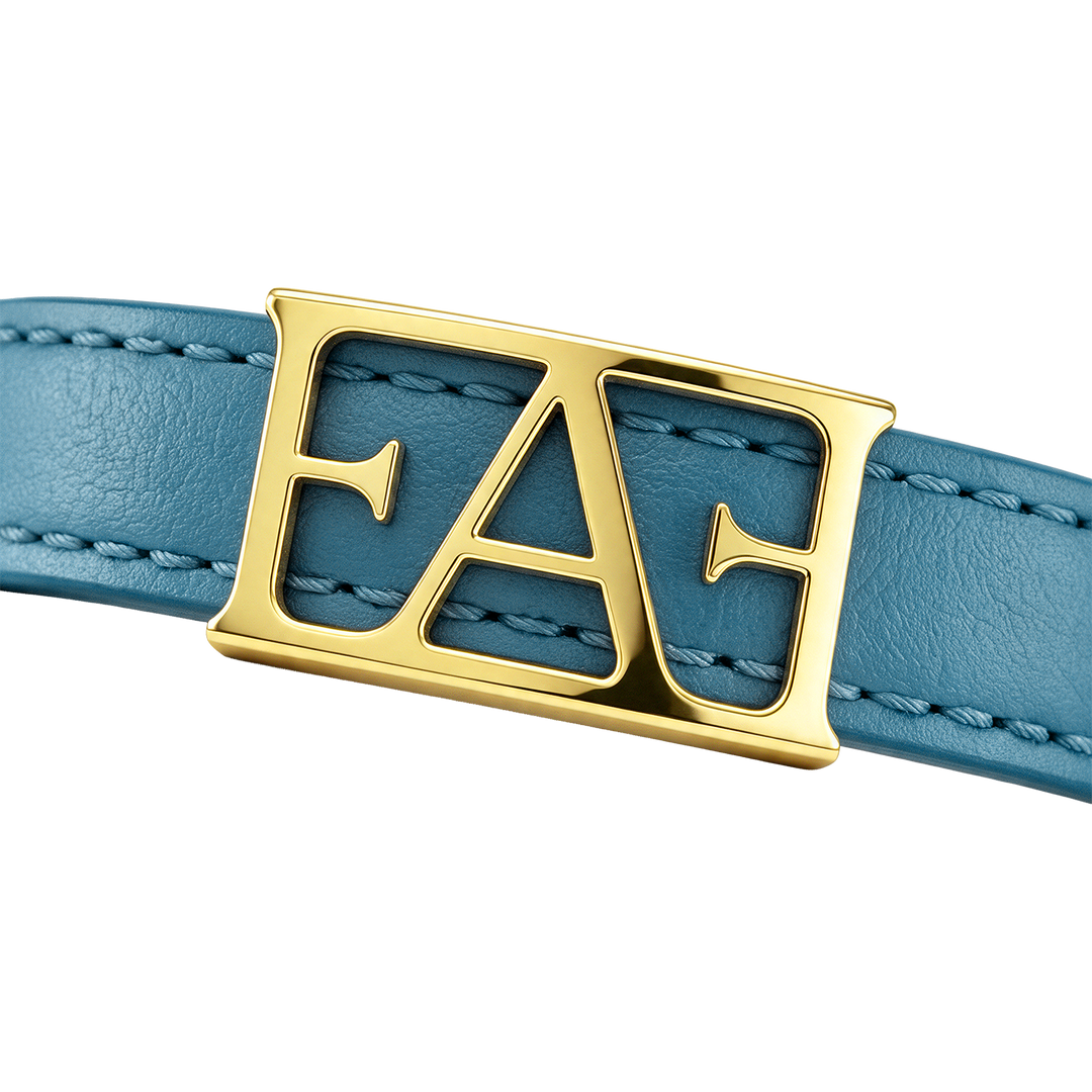 Byzylyk Enzo Attini - Statement Leather / Blue Color.