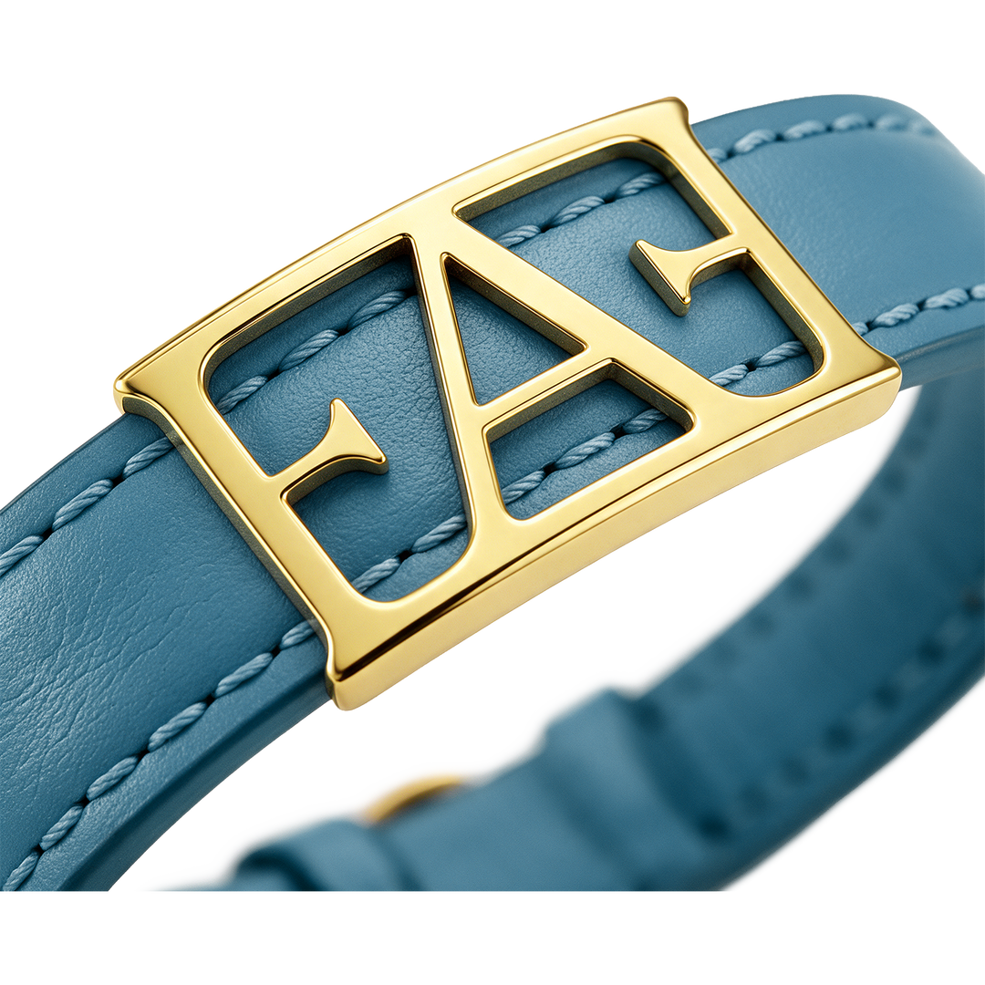 Byzylyk Enzo Attini - Statement Leather / Blue Color.