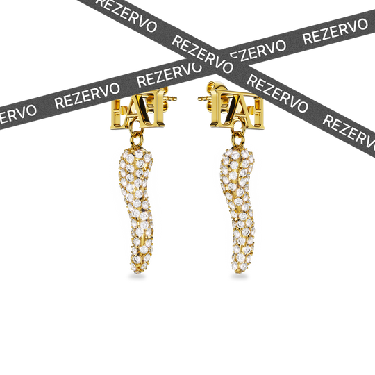 Cornicello Charm Earrings - White Horn