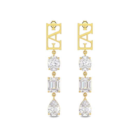 Trinity Earrings / White Color, Vathë