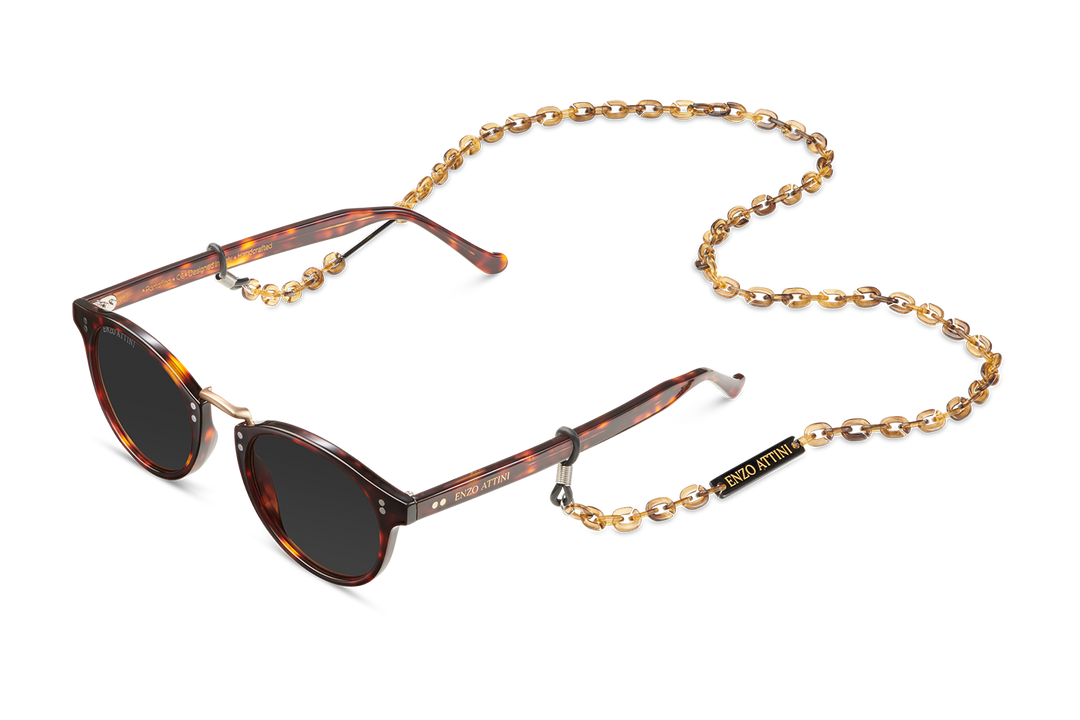Syze Enzo Attini - Portofino / Tortoise Red + Black Lens - Për meshkuj