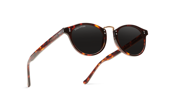Syze Enzo Attini - Portofino / Tortoise Red + Black Lens - Për meshkuj
