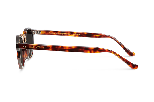 Syze Enzo Attini - Portofino / Tortoise Red + Black Lens. Për femra