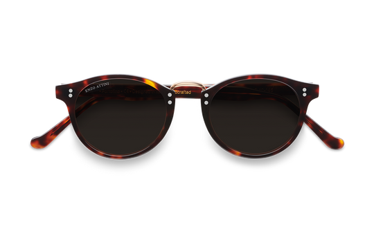 Syze Enzo Attini - Portofino / Tortoise Red + Black Lens - Për meshkuj