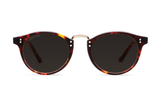 Syze Enzo Attini - Portofino / Tortoise Red + Black Lens - Për meshkuj