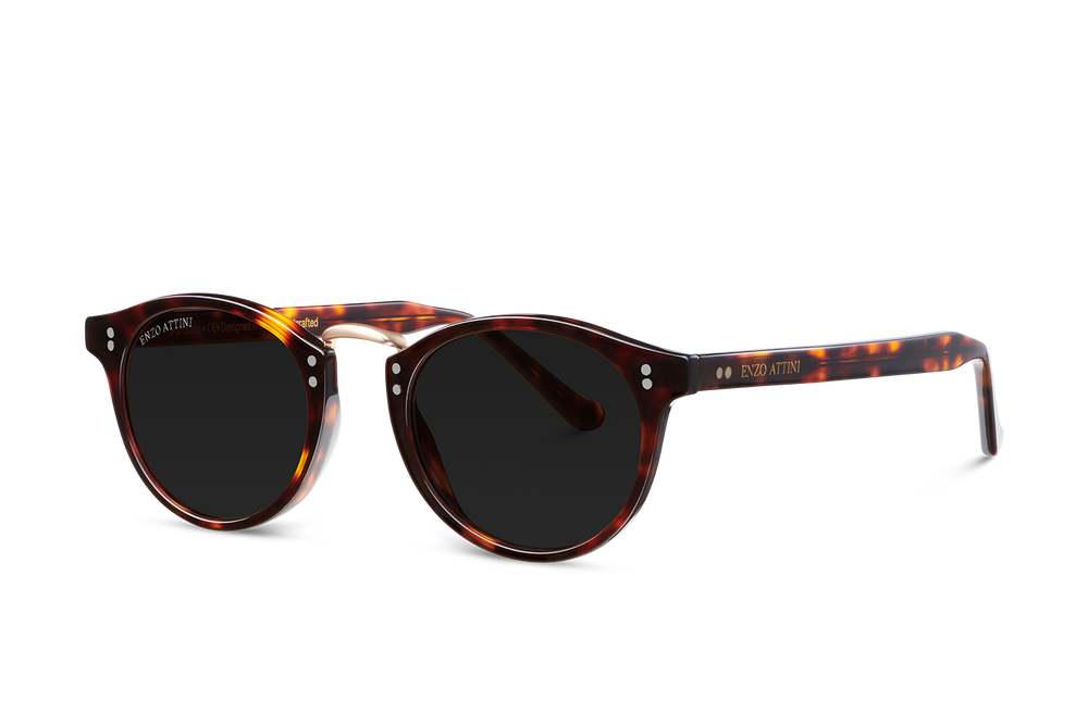 Syze Enzo Attini - Portofino / Tortoise Red + Black Lens. Për femra