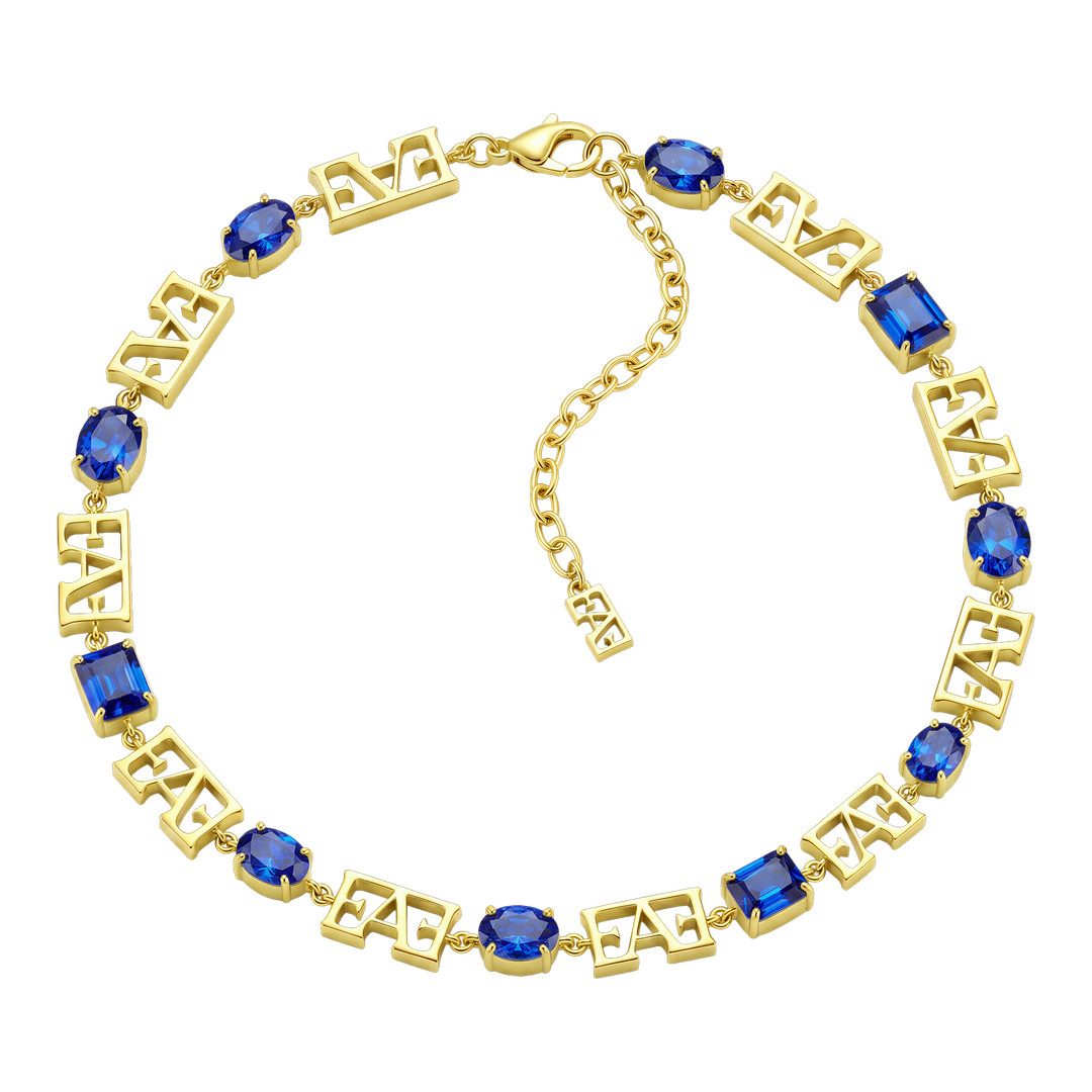 Trinity Necklace / Blue Color, Varëse.