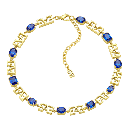Trinity Necklace / Blue Color, Varëse.