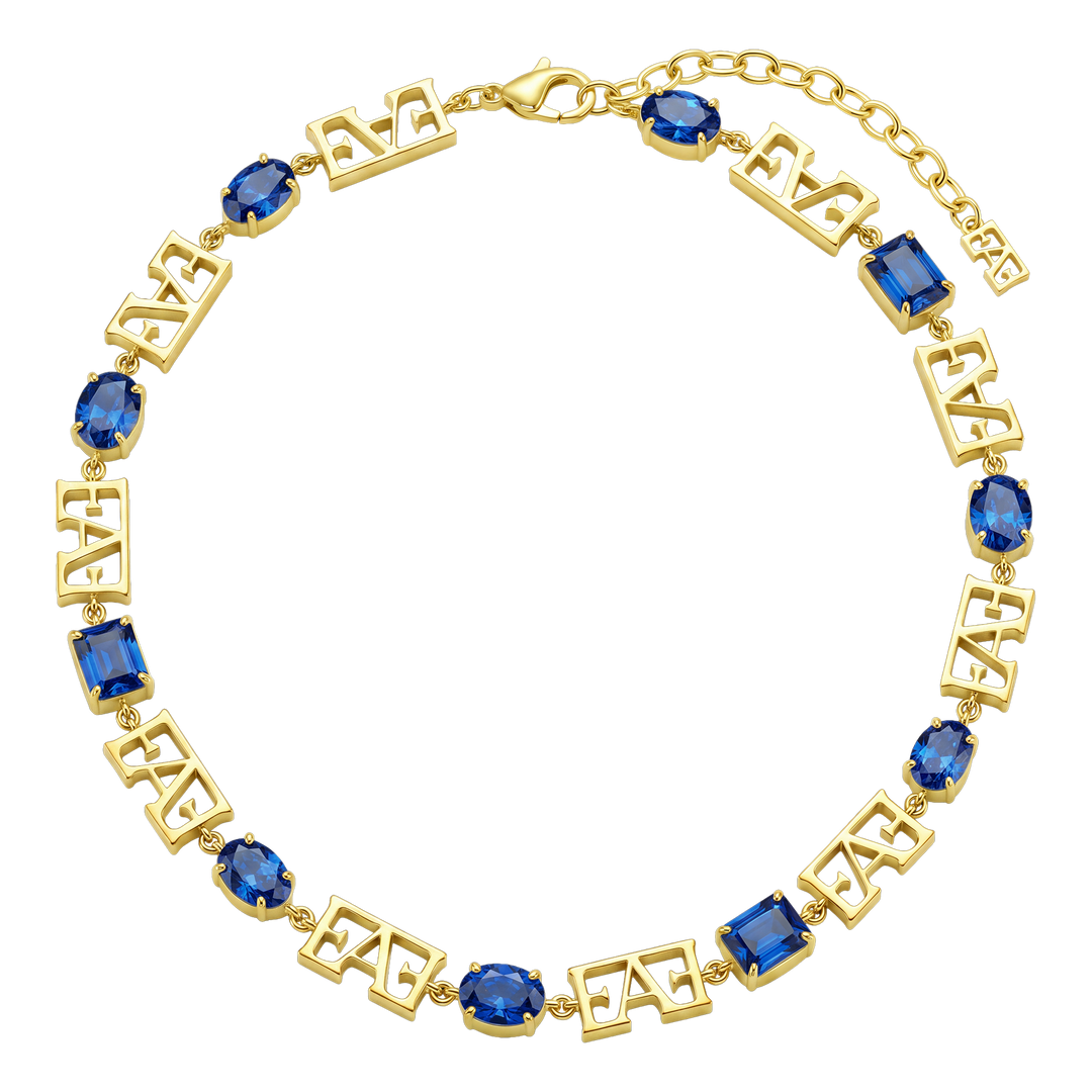 Trinity Necklace / Blue Color, Varëse.