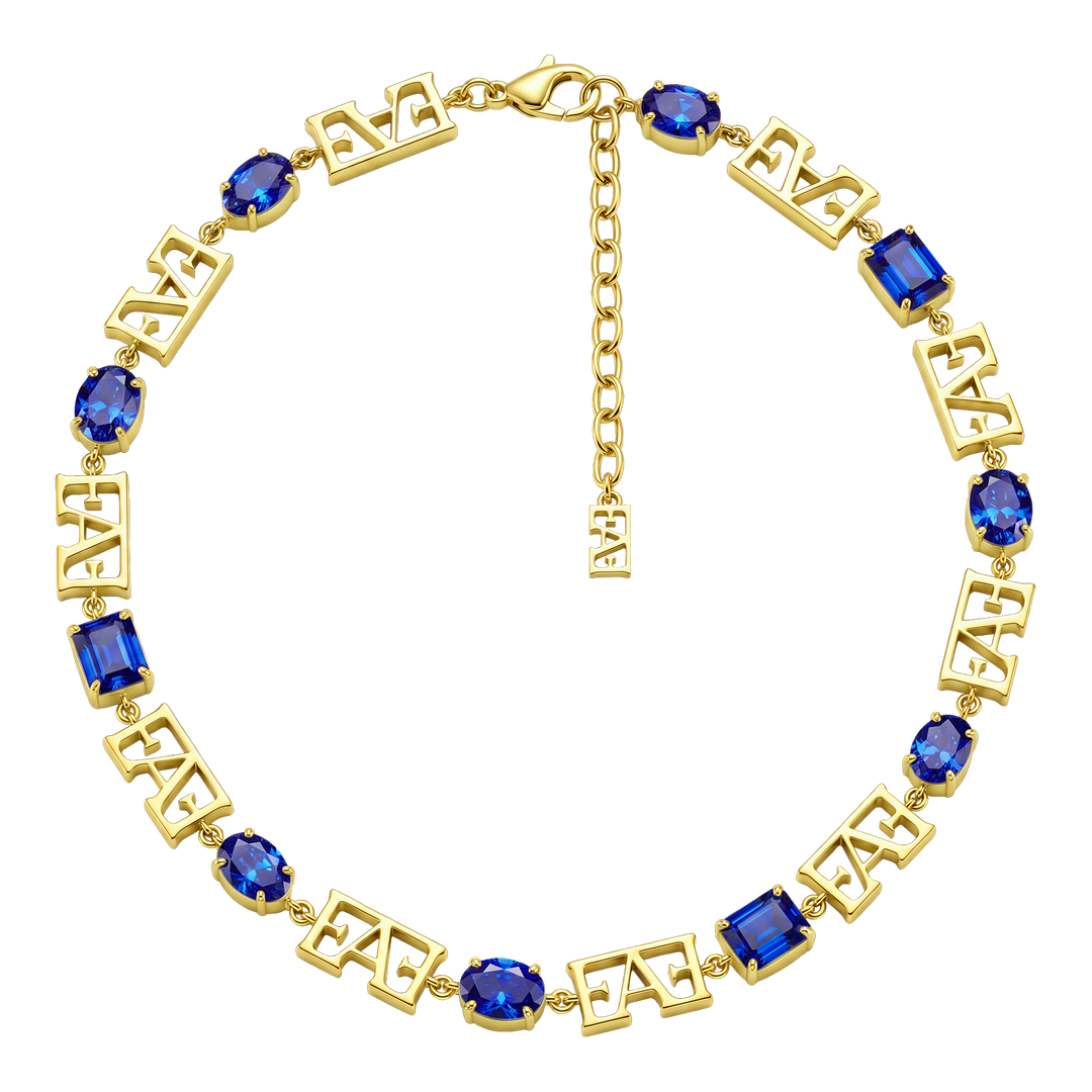 Trinity Necklace / Blue Color, Varëse.