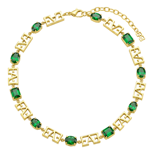 Trinity Necklace / Green Color, Varëse.