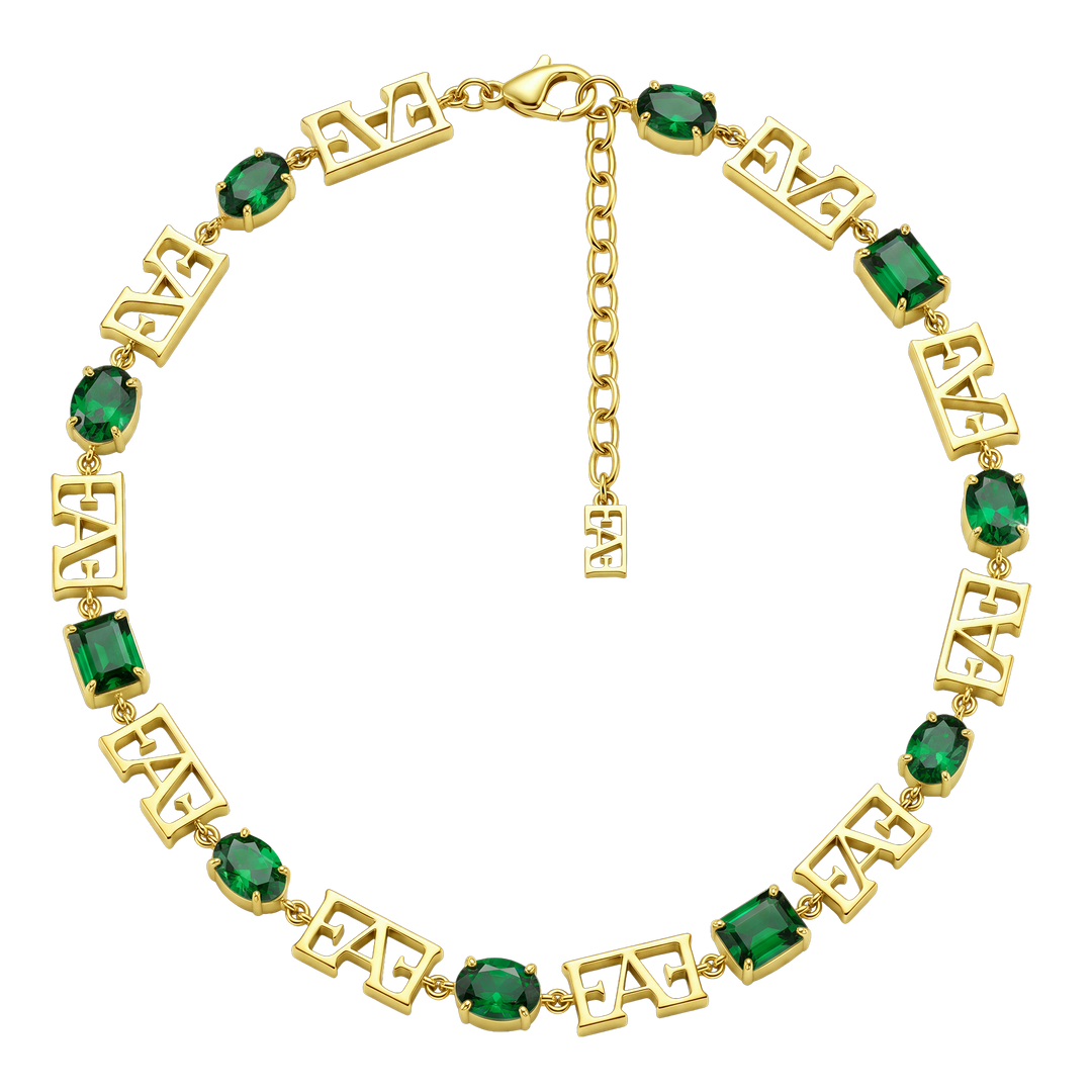 Trinity Necklace / Green Color, Varëse.