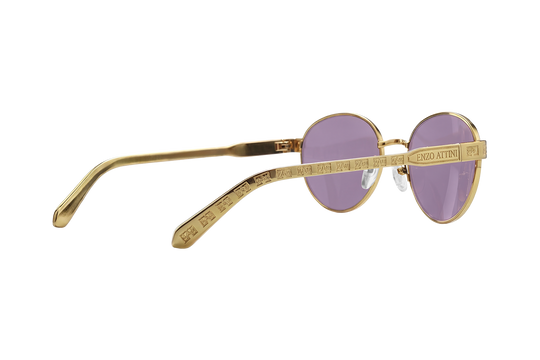 Syze Enzo Attini - Val d'Orcia ll / Gold Color + Purple Lens - Për meshkuj