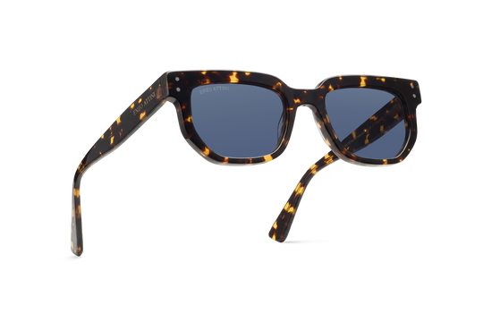 Syze dielli për femra modeli Basilica di  San Pietro brown nga Enzo Attini me skelet të zi dhe lente mbrojtëse, logo, meshkuj