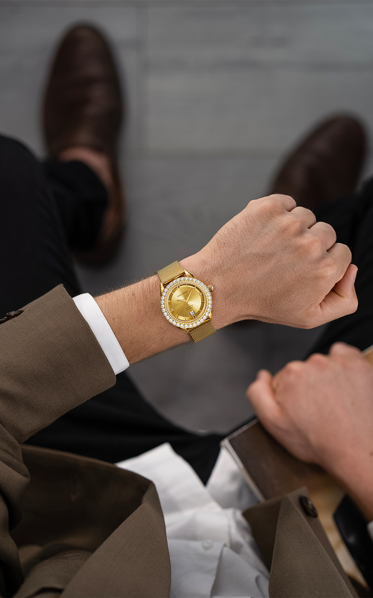 "Val d'Orcia "Automatic - Mesh Strap  / Swiss Movement