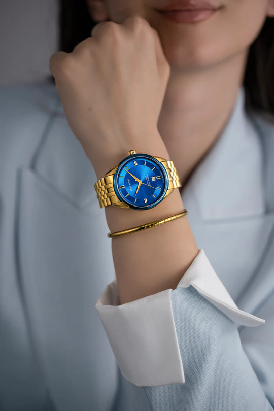 Piazza dei Signori Automatic / President Bracelet, Gold Color, Swiss Movement.
