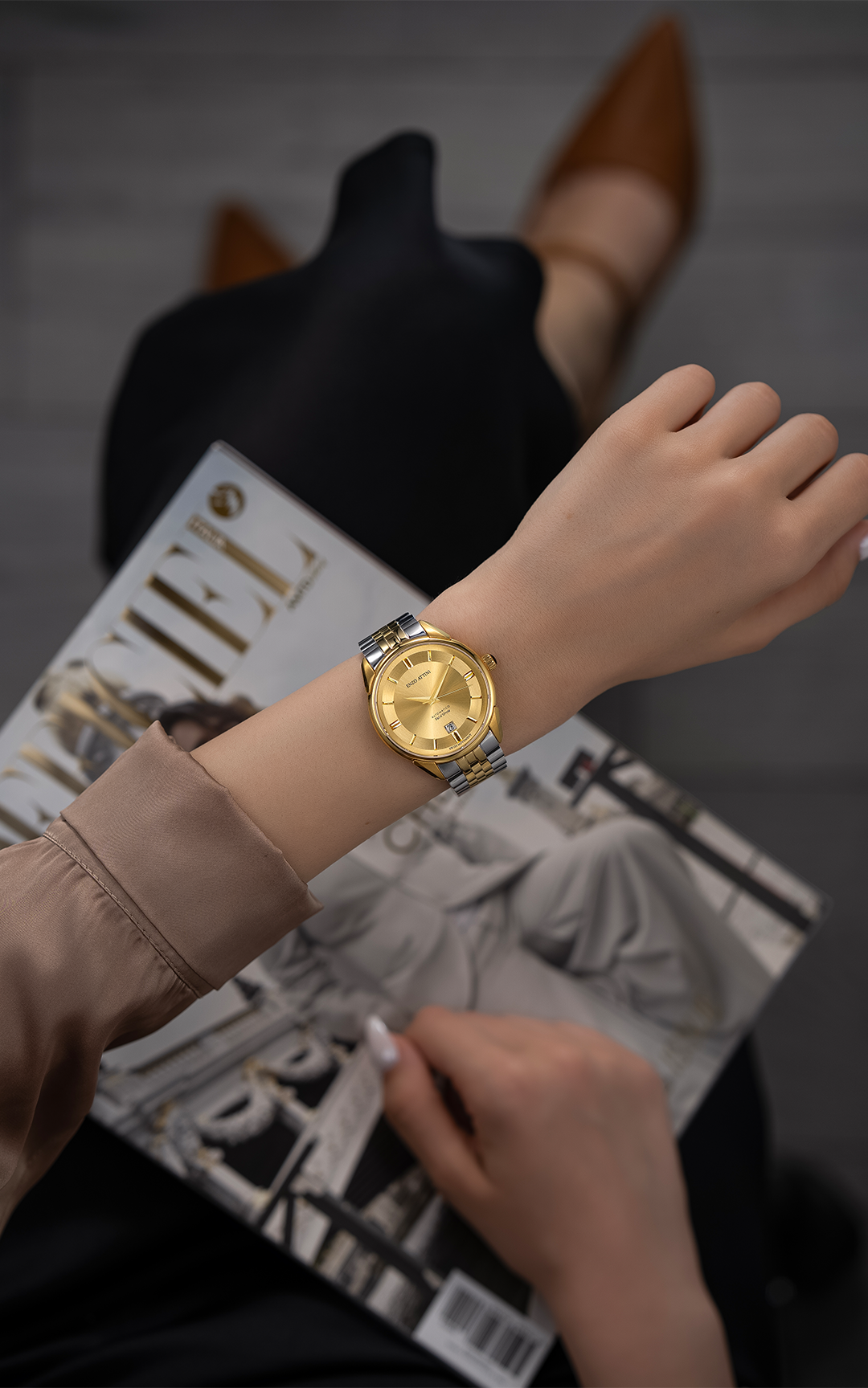 Val d'Orcia Automatic - President Bracelet  / Swiss Movement.