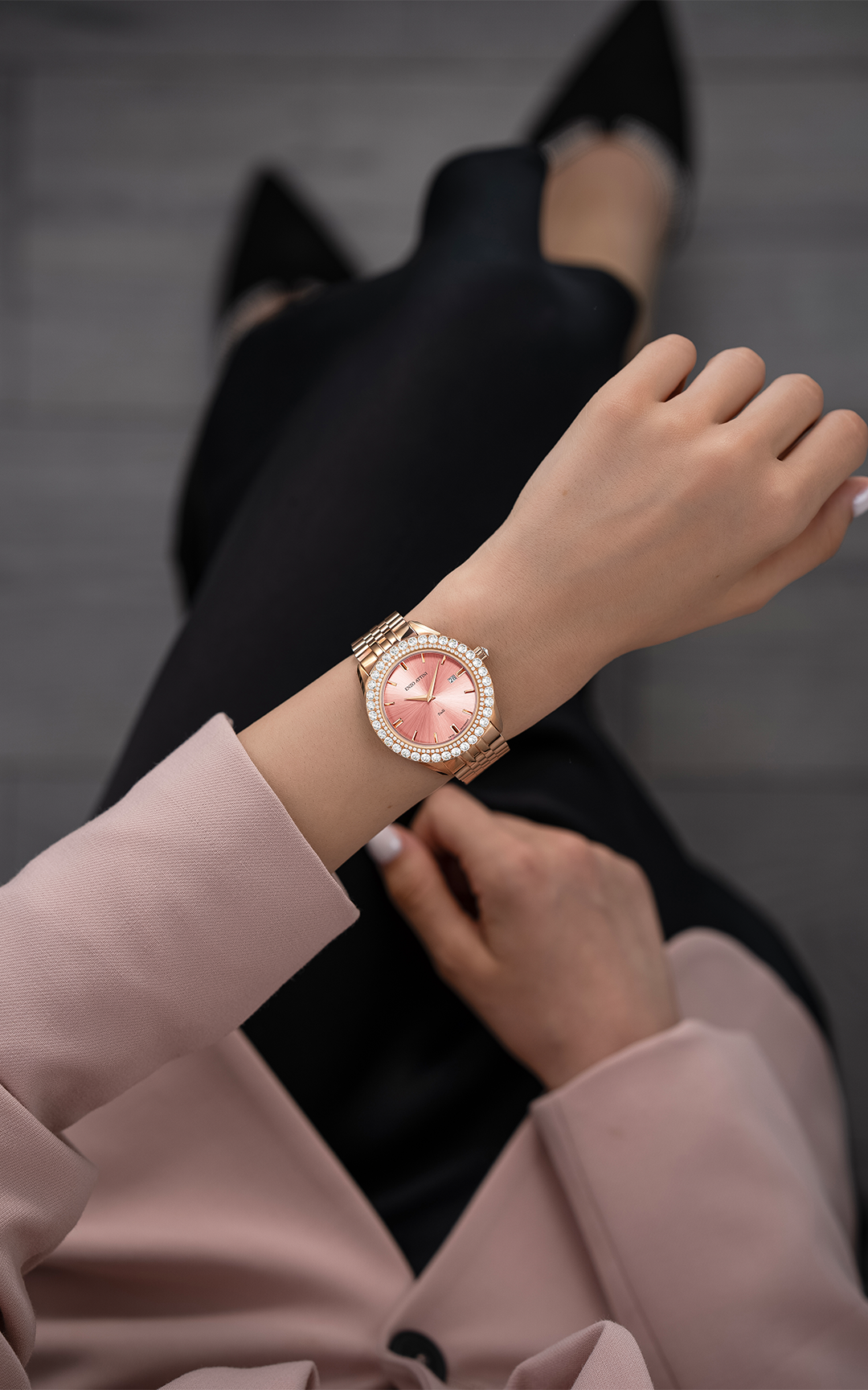 NEW Trulli / President Bracelet, Rose Gold Color, Swiss Movement.